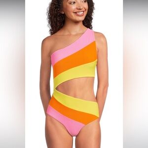 Beach Riot Celine One piece bathing suit with cutout